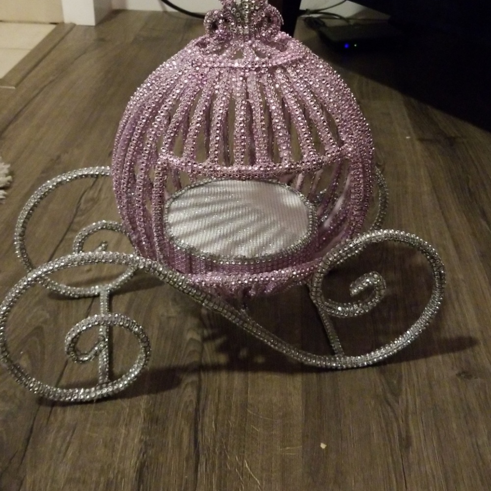 Hand made  Rhinestone carriage